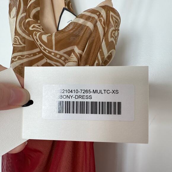 NWT NEW Alexis Ebony One Shoulder Asymmetrical Mesh Bodycon Dress - Picture 9 of 10